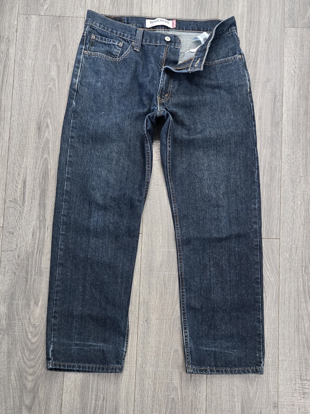 Levi’s 505 Jeans Men’s W34 L30 Dark Wash Made in Mexico 100% Cotton Straight Leg